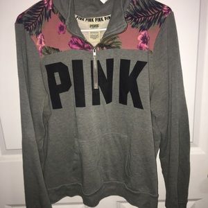 PINK 1/4 Zip Sweatshirt